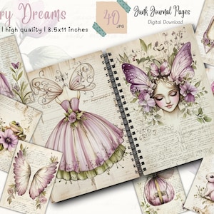 Fairy Junk Journal Kit: Fantasy Collage Printables (Digital Download)