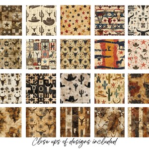 Western Digital Paper Digital Download, Wild West Cowboy Textures ...