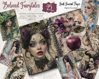 Kit de diario de princesas fantásticas: Elementos imprimibles de cuentos de hadas (descarga digital)