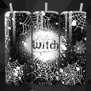 Resting Witch Face 20oz Tumbler Wrap- PNG Tumbler Design Sublimation Designs Downloads - Sublimation Tumbler Wrap - Digital Download