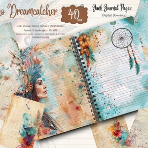 Boho Hippie, Junk Journal Kit, Vintage, Journal Seiten, Junk Journal, Boho, Mode, Hippie, 70er Jahre, Ephemera, bedruckbar, Scrapbook, Download