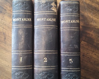 Les essais de Montaigne 3 volumes 1781