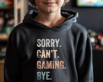 Gamer Hoodie Youth, Videogame hoodie, Sorry Can't Gaming hoodie, hoodie video games, video game lovers gift, gaming hoody, gaming hoodie
