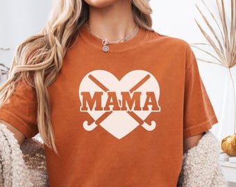Tshirt couleurs confort maman hockey sur gazon, cadeau t-shirt maman hockey sur gazon pour maman joueur de hockey sur gazon