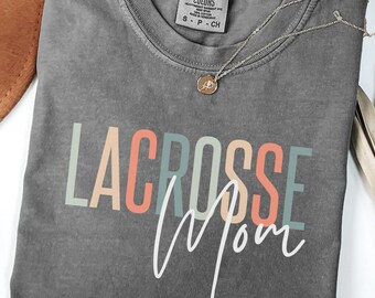 Comfort Colors Lacrosse Mom Shirt, 100% Cotton Mama Tee