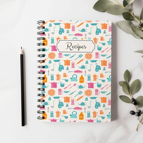 Blank Recipe Book Etsy