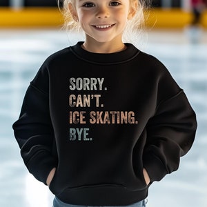 Youth Iceskating Sweatshirt, Figure Skate Shirt, Competitive Figure Skating, Figure Skating Sweatshirt, young girl Shirt, ice skating girl