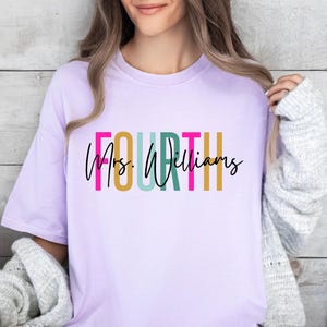 fourth grade teacher team tshirt, 4th grade teacher, fourth grade squad, matching shirts 4th grade shirts, comfort colors fourth grade