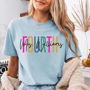 fourth grade teacher team tshirt, 4th grade teacher, fourth grade squad, matching shirts 4th grade shirts, comfort colors fourth grade
