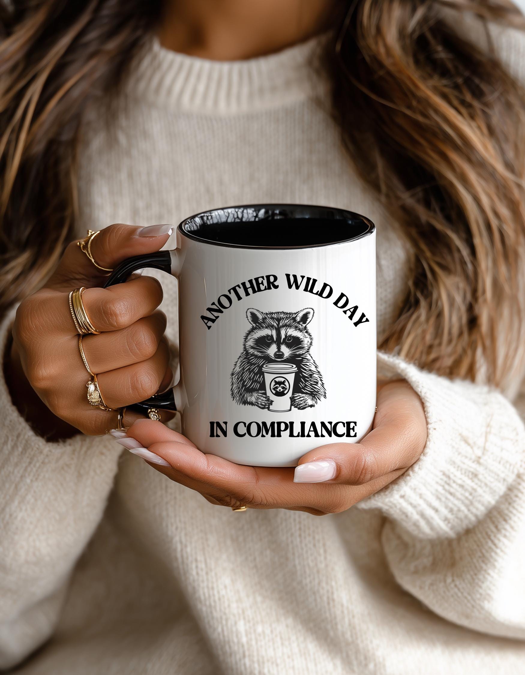 Funny Compliance Raccoon Humor Ceramic Mug Gift for a Compliance Team or  Compliance Coworker, Christmas Gift for Compliance Department - Etsy