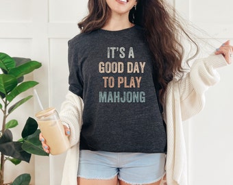 Mahjong T Shirt, Mah jong shirt, Mahjong Gift, Gift for Mahjong Player, Funny Mahjong Shirt, Mah jong gift, Gift for Mahjong Lover