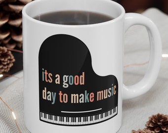 Piano Mug, Piano Gift, Piano Teacher Gift, Piano Lover, Piano Lover Gift, Music Teacher Gift, Piano Student Gift, Piano Teacher