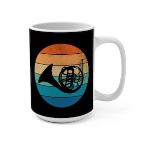 French Horn Mug, French Horn Gifts, French Horn Teacher Gift, Gifts for French Horn Lovers, Band Teacher Gift, Horn Gifts for Students