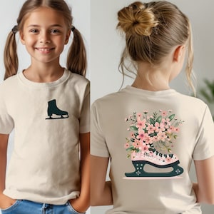 Girl Ice Skating T-shirt, Ice Skating Girl Gift, Figure Skating Girl Gift, Figureskating Shirt, Iceskating Shirt, Ice Skate Shirt