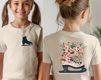 Girl Ice Skating T-shirt, Ice Skating Girl Gift, Figure Skating Girl Gift, Figureskating Shirt, Iceskating Shirt, Ice Skate Shirt