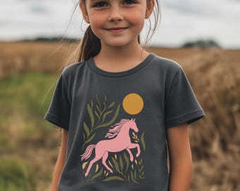 girl horse tshirt, equestrian youth tshirt, horse lover t shirt youth, girl who loves horses, horseback rider shirt, youth horse tee