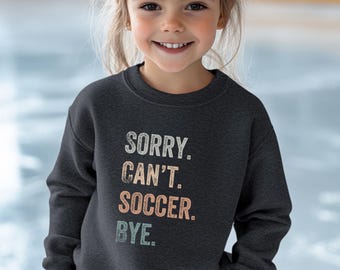 Youth Soccer Sweatshirt, Soccer Girl Crewneck, Competitive Soccer Girls, Gift for Girl Soccer Lovers, Cool Soccer Player Gift, Soccer Gift