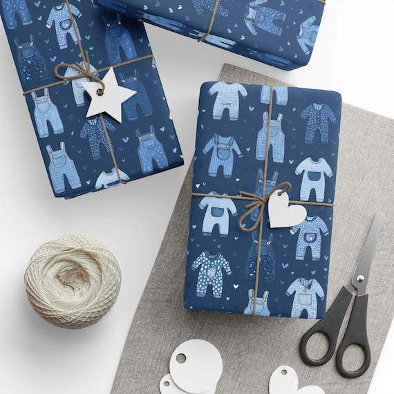 Blue Jean Baby gift wrap, denim baby shower wrapping paper, blue jean baby sprinkle, blue jean baby shower, blue jean baby on the way