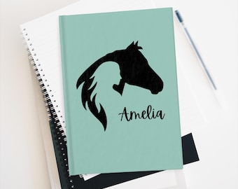 Paardendagboek, notitieboek te paard, gepersonaliseerd cadeau ruiter, cadeau paardenliefhebber, cadeau paard aangepast, paardrijden cadeau voor meisje