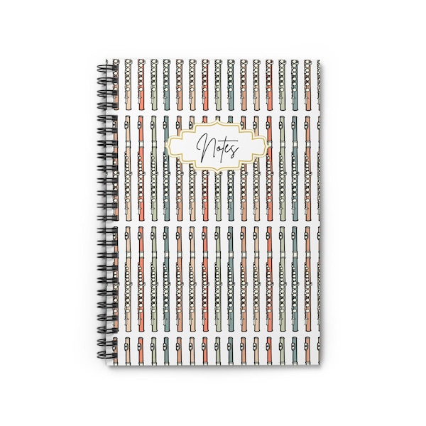 Fluitnotitieboekje, cadeau voor fluitstudent, fluitlesboek, fluitistendagboek, notitieboekje voor fluitlessen, kerstcadeau voor fluitliefhebber