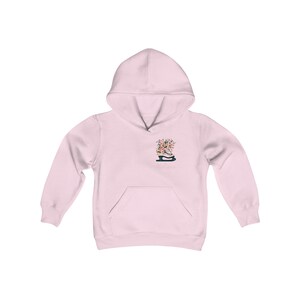 Anpassad tröja för konståkning för tjejer, personlig skridskohuva, present till konståkning för tjejer, present till skridskoåkning för ungdomar Light Pink