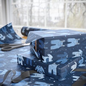 Blue Jean Baby gift wrap, denim baby shower wrapping paper, blue jean baby sprinkle, blue jean baby shower, blue jean baby on the way image 5