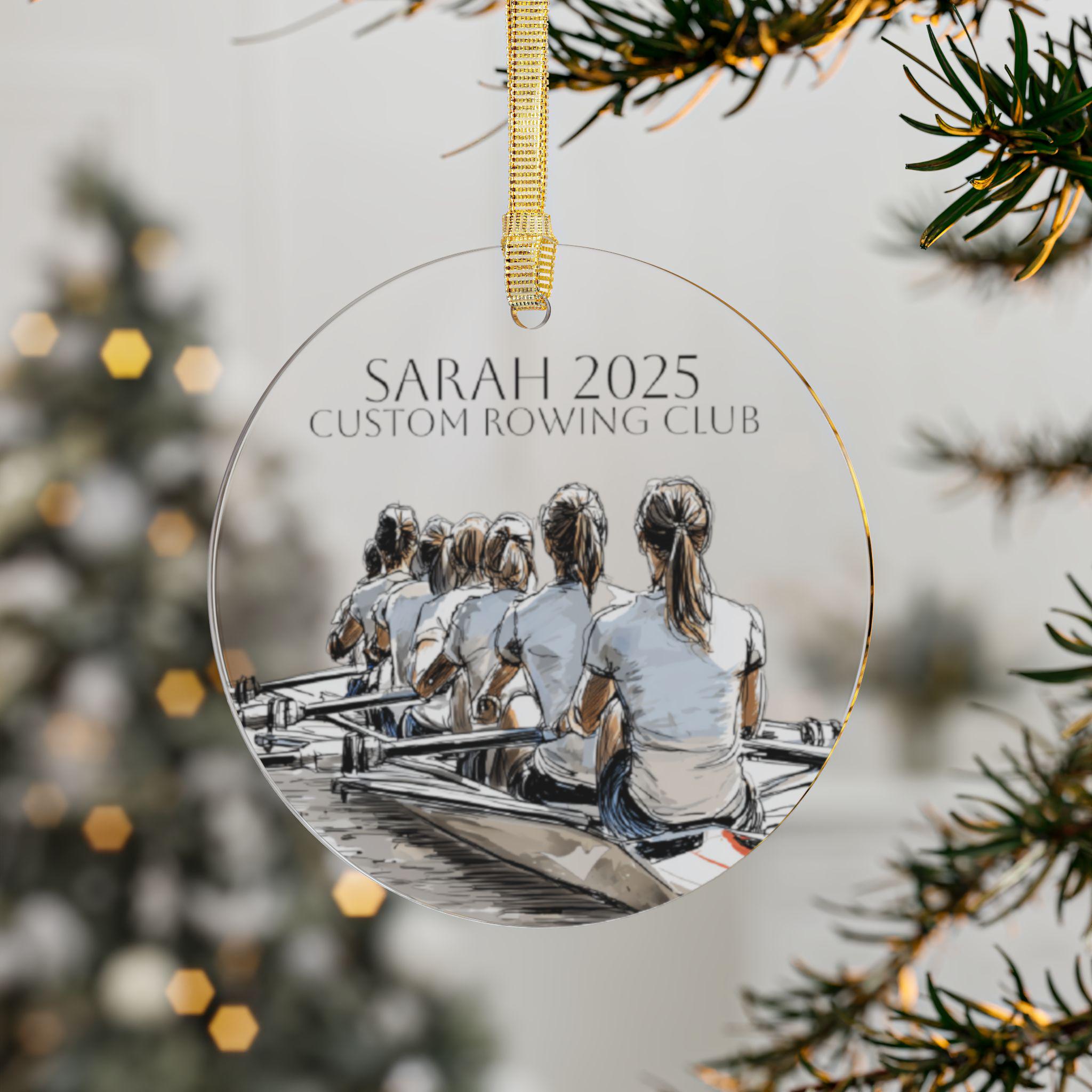 Personalized Rowing Ornament, Crew Ornament, Rowing Team Gift, Senior ...