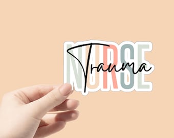 trauma nurse sticker, trauma rn gift, er nurse sticker, trauma nursing, trauma nurse gift, er nurses week, emergency nurse week, trauma team