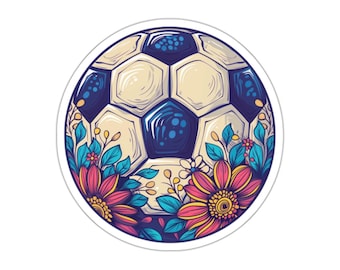 Soccer Sticker, soccer sticker water bottle, kids soccer stickers, girl soccer sticker, girls soccer sticker, cute soccer stickers,