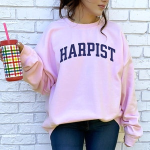 Harp Sweatshirt, Gift for Harpist, Harp Lover Shirt, Classical Harp Sweatshirt, Harp Player Shirt, Harp Player, Harp Student, Harp Teacher