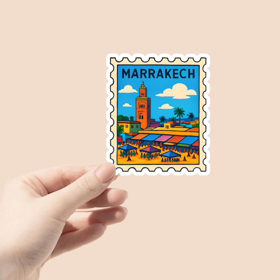 Marrakech Sticker Marrakech Sticker, Morrocco Sticker, Travel Sticker, Marrakech Sticker ...