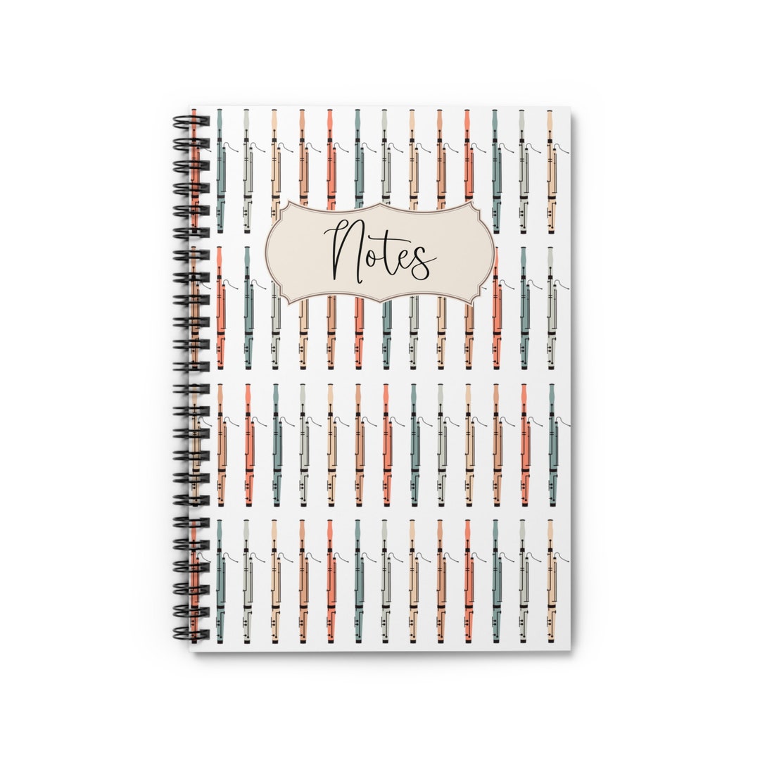 Bassoon Notebook, Bassoon Journal, Bassoon Gift, Gift for Bassoon