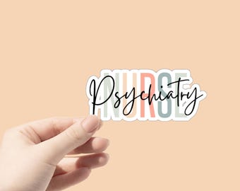 naklejka pielęgniarki psychiatrycznej, naklejka pielęgniarki psychiatrycznej, prezent pielęgniarki psychiatrycznej, pielęgniarka zdrowia psychicznego, naklejka na butelkę wody psychiatrycznej, prezent tygodnia pielęgniarek