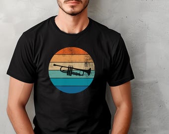 Camiseta de trompete, presente de trompete, presente para trompetista, presente para amante de trompete, presente para estudante de trompete, presente para professor de trompete, camiseta de trompete