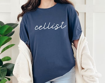 Cello Shirt Comfort Colors, Cello lover t-shirt, Cello lover gift, Cello player shirt, girl who loves cello, cello tee, cello student gift