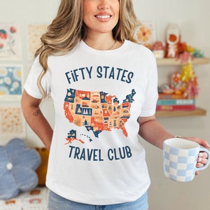 50 States Travelled, State Tripping Tee, State Tripping Tshirt, Travelled all 50 states, State Tripping T Shirt, Traveled all 50 states