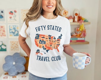 50 States Travelled, State Tripping Tee, State Tripping Tshirt, Travelled all 50 states, State Tripping T Shirt, Traveled all 50 states