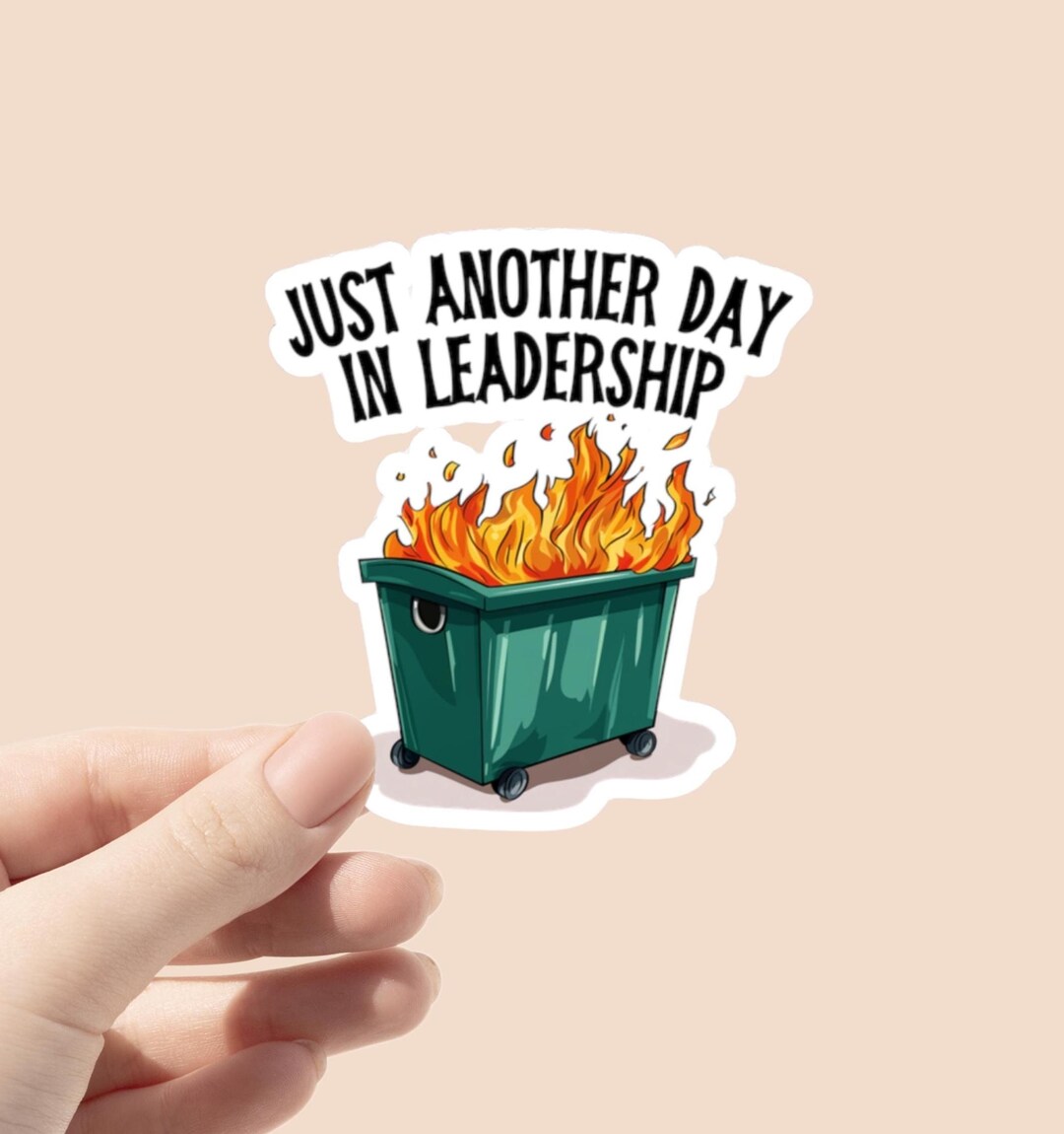 Leadership Sticker, Management Humor Sticker, Funny Gift for Boss ...