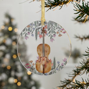 Cello Ornament, Classical cello ornament, cellist gift, gift for cello teacher, gift cello lover, piano cello gift, cello christmas gift