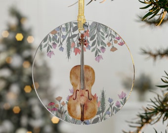 Cello Ornament, Classical cello ornament, cellist gift, gift for cello teacher, gift cello lover, piano cello gift, cello christmas gift