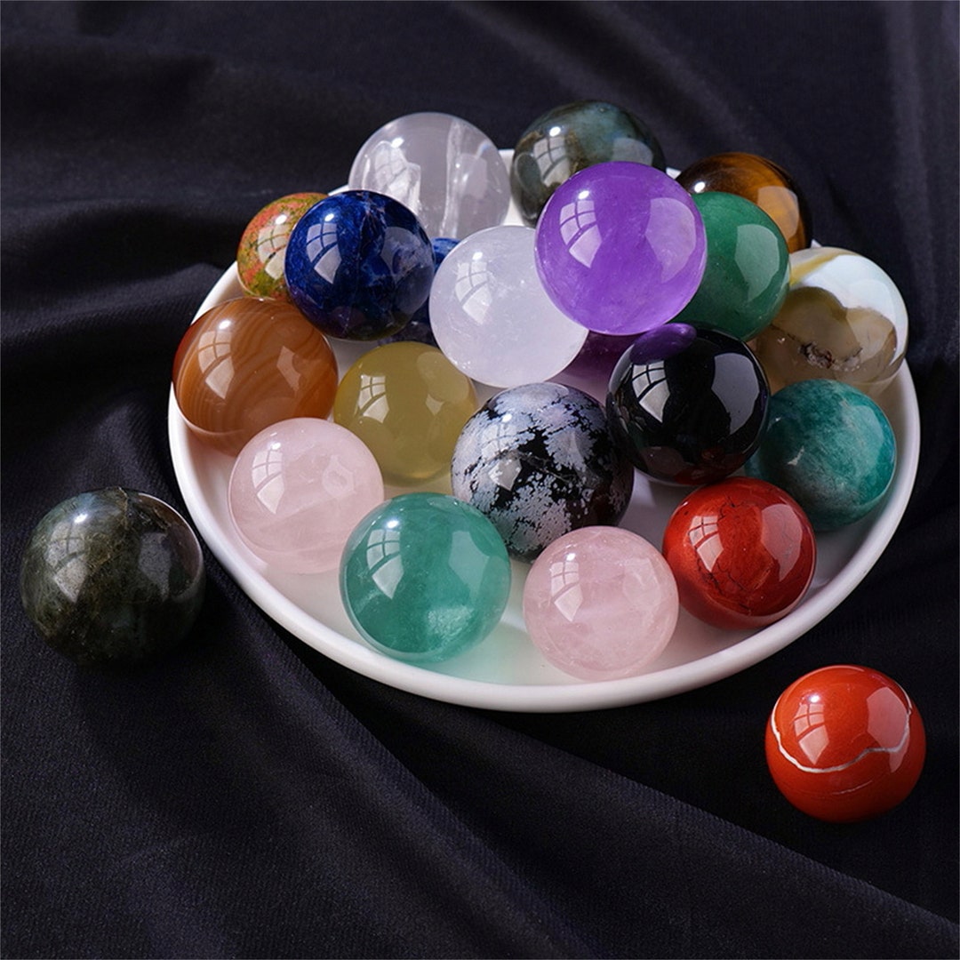 Small Crystal Spheres Quartz Ball Small Crystal Balls Mini Etsy