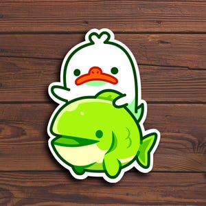 Duck Adventure Stickers, Cute Small Animal Decals, Quirky Duckling Decor, Fun Animal Laptop Stickers, Vinyl Sticker Pack