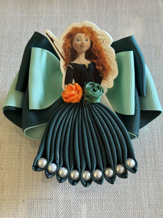 Disney Brave Merida Inspired Bow Brave Scottish Princess Bow- Inspired by Merida- Deluxe - Etsy main image 4