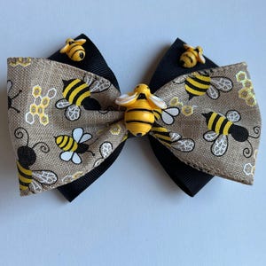 Bumble Bee Hair Bow