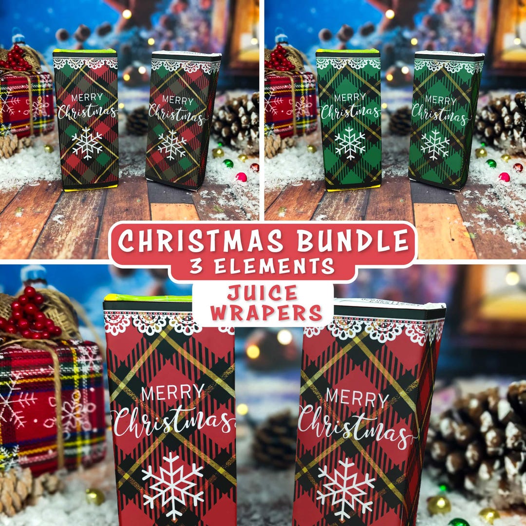 Christmas Juice Box Printable