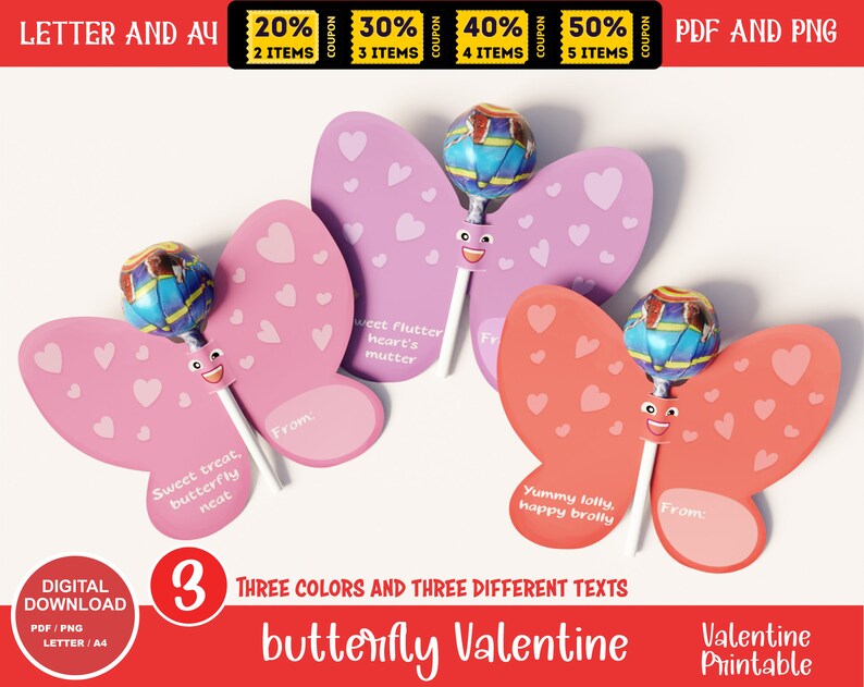 Lollipop Valentine Printables for Kids, Add Whimsy to Valentines Day ...