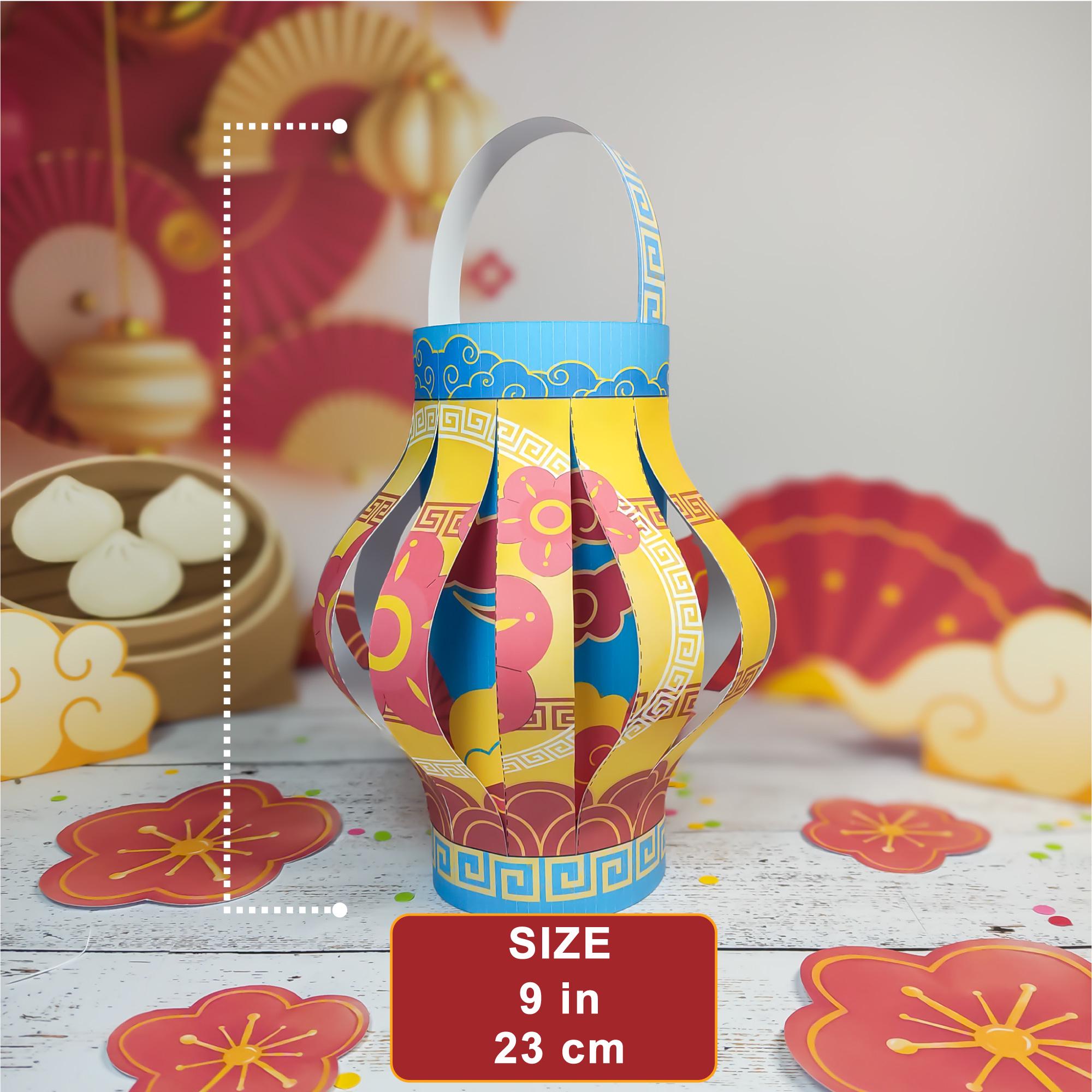 Printable Chinese New Year Paper Lantern Craft Kit, DIY Lantern for ...