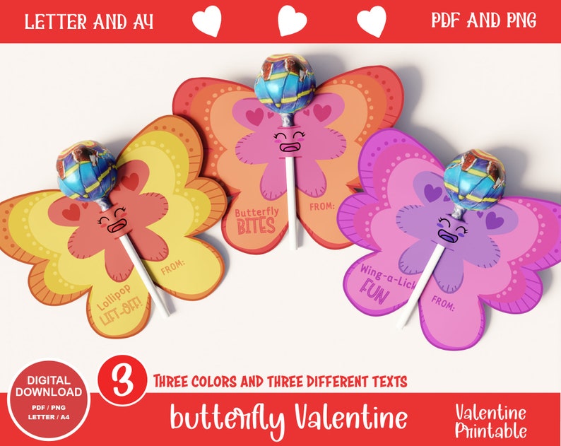 Lollipop Valentine Printables for Kids, Add Whimsy to Valentines Day ...
