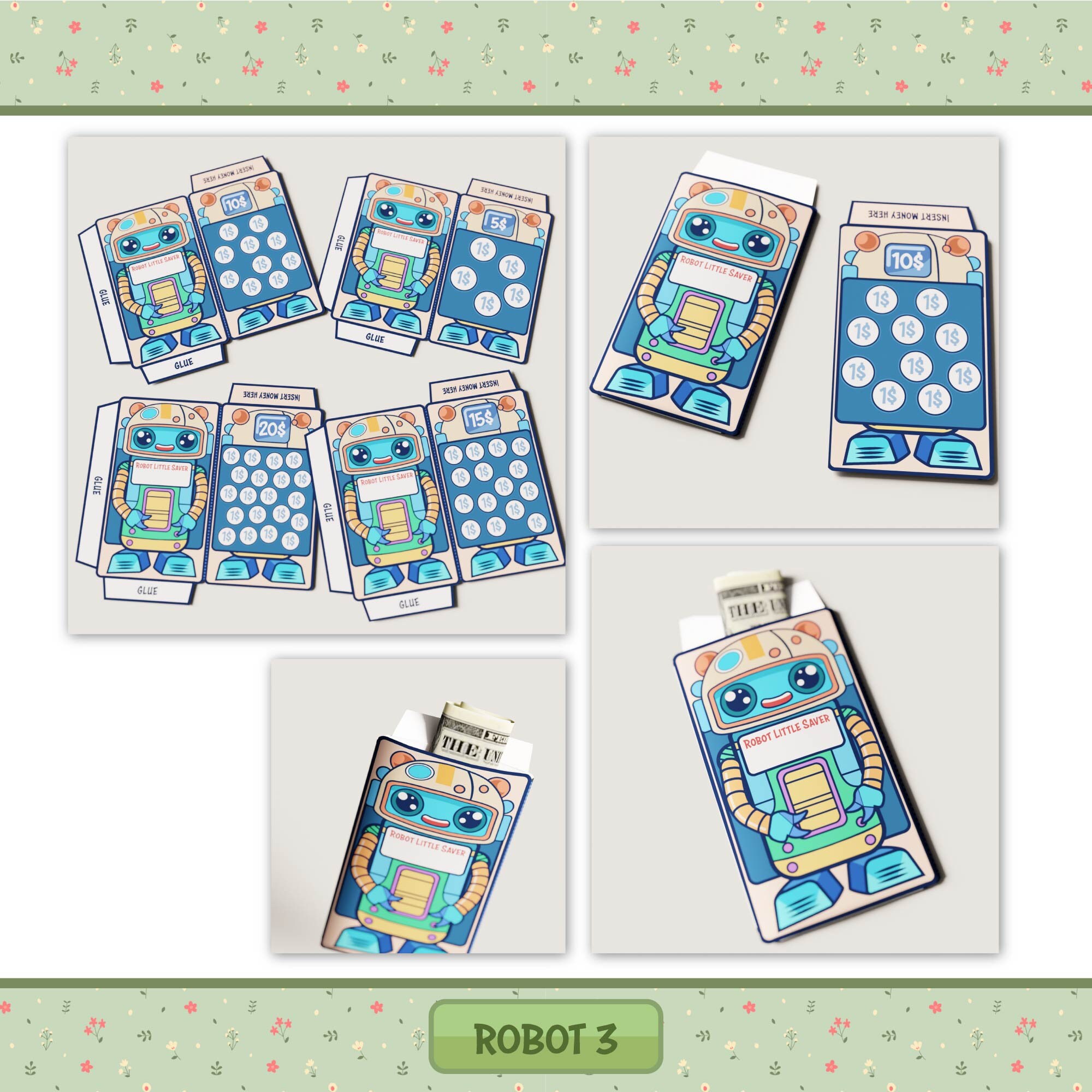 Bundle Kids' Money Saving Challenge Savings Tracker Printables, Fun ...