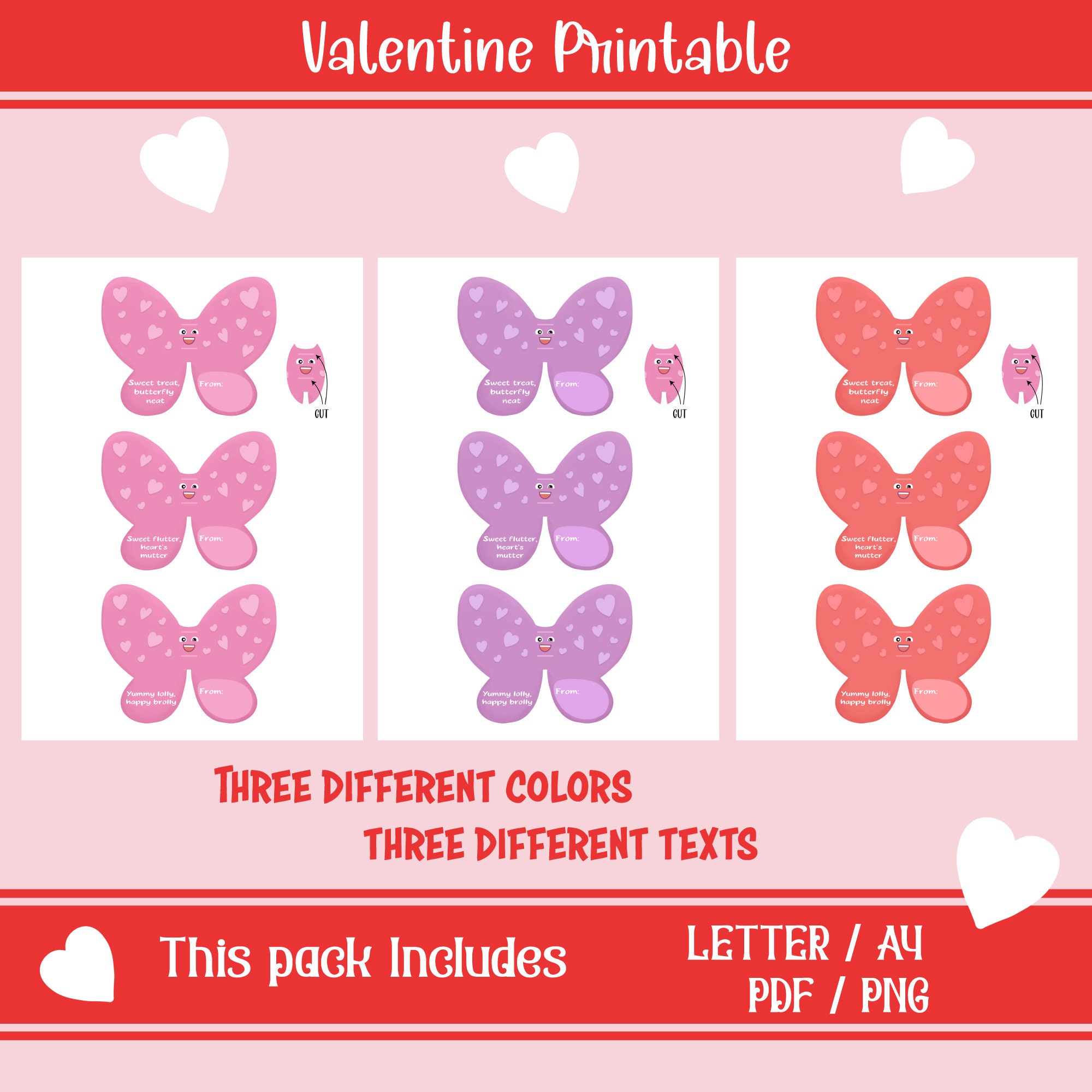Lollipop Valentine Printables for Kids, Add Whimsy to Valentine’s Day ...